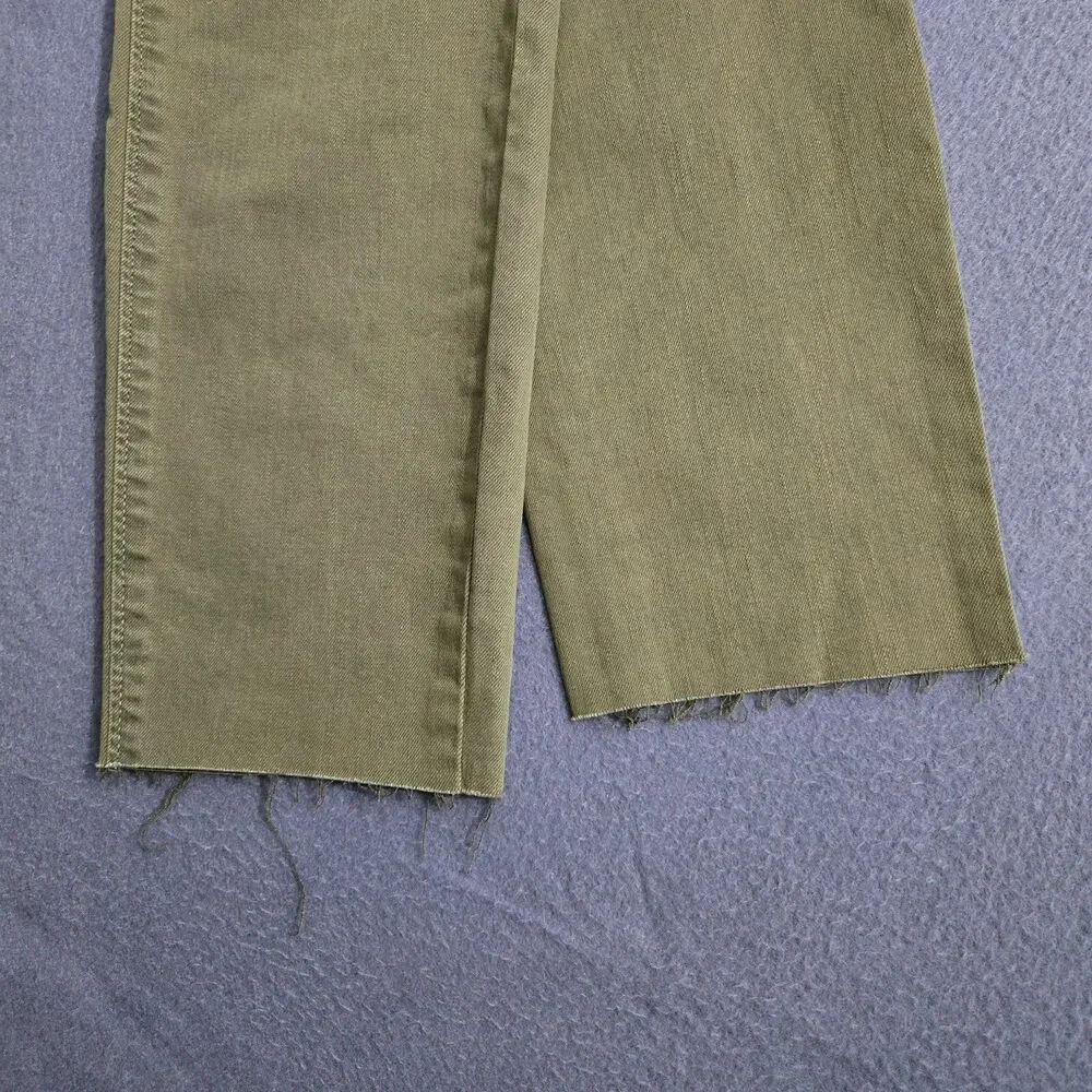 LOFT Women 26/2 Green Low Rise Modern Skinny Crop Raw Hem Jeans - Picture 3 of 16